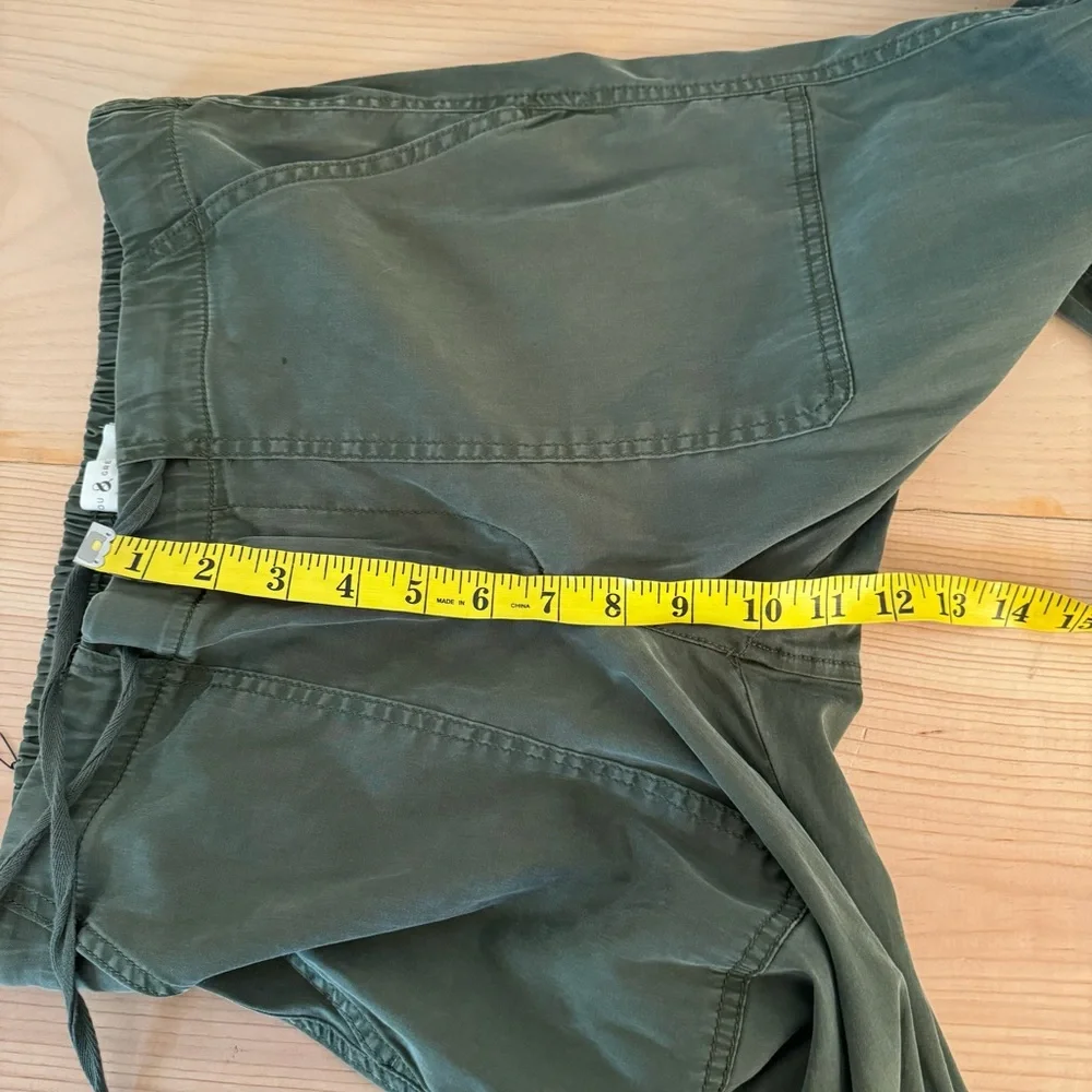 Lou & Grey Cosmic Drawstring Joggers Olive Army Green S - Picture 14 of 14